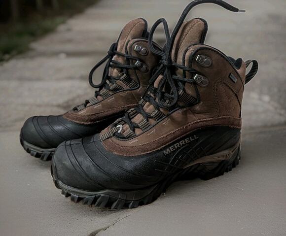 Merrell Isotherm 8 Waterproof Winter Boots Mens 7 Brown Leather 400g Primaloft main image 7